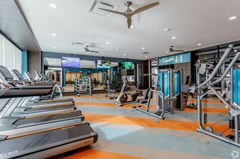 Fitness area at 44 Washington, Missouri, 64111